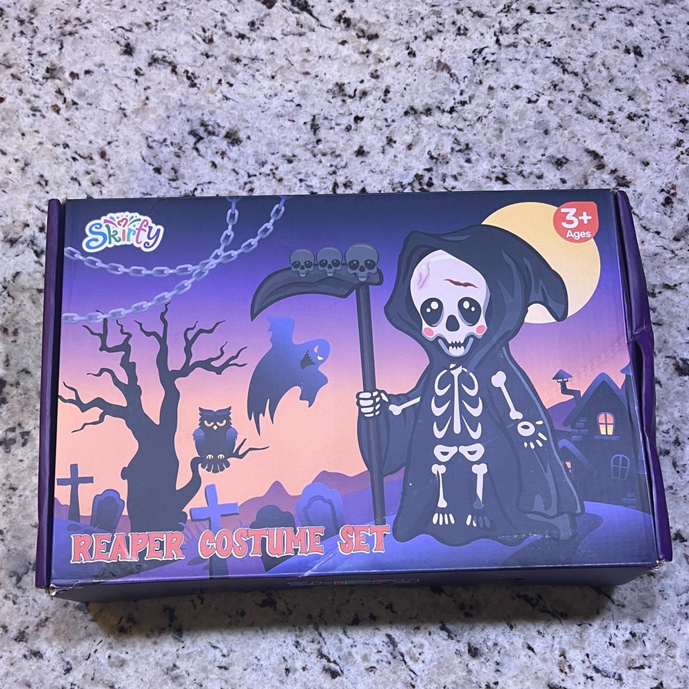 New - Skirfy Reaper Costume Set - Ages 3+
